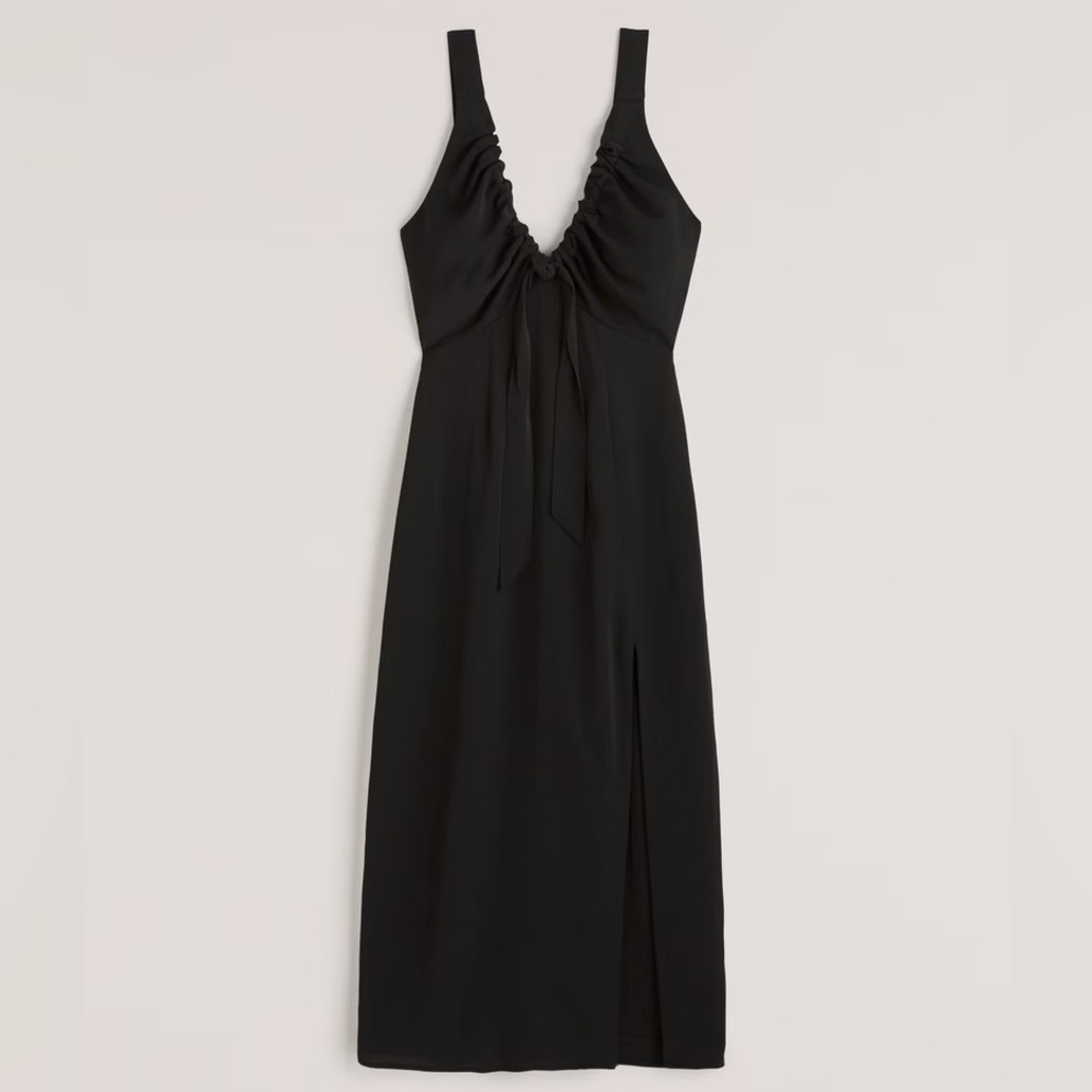 NWT Abercrombie Cinched Neck Slip Midi Dress. Small